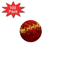 Santa Christmas Claus Winter 1  Mini Magnets (100 Pack)  by Nexatart