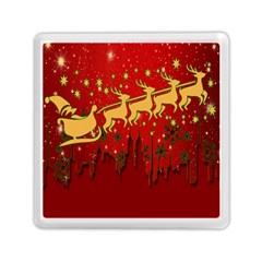 Santa Christmas Claus Winter Memory Card Reader (square)  by Nexatart