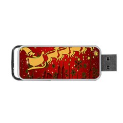 Santa Christmas Claus Winter Portable Usb Flash (one Side) by Nexatart