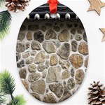 Roof Tile Damme Wall Stone Oval Ornament (Two Sides) Front