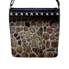 Roof Tile Damme Wall Stone Flap Messenger Bag (l)  by Nexatart