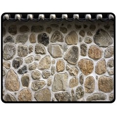 Roof Tile Damme Wall Stone Double Sided Fleece Blanket (medium)  by Nexatart