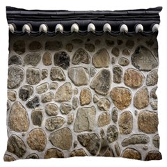 Roof Tile Damme Wall Stone Large Flano Cushion Case (one Side) by Nexatart