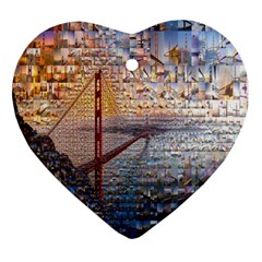 San Francisco Ornament (heart) by Nexatart