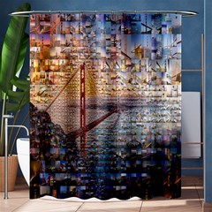 San Francisco Shower Curtain 60  X 72  (medium)  by Nexatart