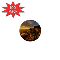 Scotland Landscape Scenic Mountains 1  Mini Buttons (100 Pack)  by Nexatart