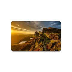 Scotland Landscape Scenic Mountains Magnet (name Card) by Nexatart