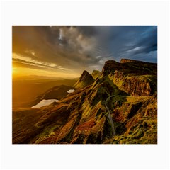 Scotland Landscape Scenic Mountains Small Glasses Cloth by Nexatart