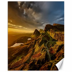 Scotland Landscape Scenic Mountains Canvas 11  X 14   by Nexatart