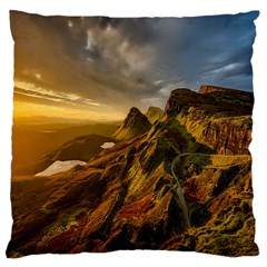 Scotland Landscape Scenic Mountains Large Cushion Case (two Sides) by Nexatart