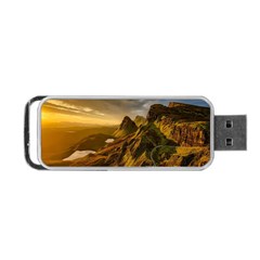 Scotland Landscape Scenic Mountains Portable Usb Flash (one Side) by Nexatart