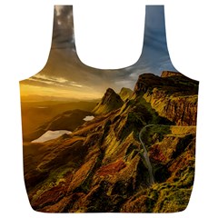 Scotland Landscape Scenic Mountains Full Print Recycle Bags (l)  by Nexatart