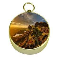 Scotland Landscape Scenic Mountains Gold Compasses by Nexatart