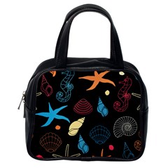 Seahorse Starfish Seashell Shell Classic Handbags (one Side) by Nexatart