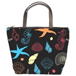 Seahorse Starfish Seashell Shell Bucket Bags Front