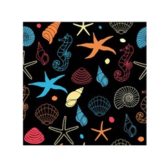 Seahorse Starfish Seashell Shell Small Satin Scarf (Square)