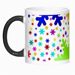 Seamless Snowflake Pattern Morph Mugs by Nexatart