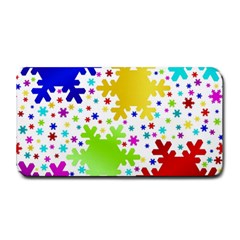 Seamless Snowflake Pattern Medium Bar Mats by Nexatart