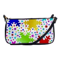 Seamless Snowflake Pattern Shoulder Clutch Bags by Nexatart