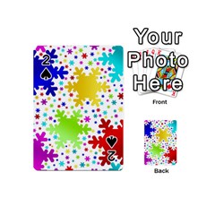 Seamless Snowflake Pattern Playing Cards 54 (mini)  by Nexatart