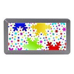 Seamless Snowflake Pattern Memory Card Reader (mini) by Nexatart