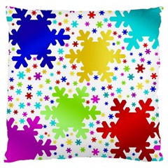 Seamless Snowflake Pattern Large Cushion Case (two Sides) by Nexatart