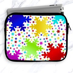 Seamless Snowflake Pattern Apple Ipad 2/3/4 Zipper Cases by Nexatart