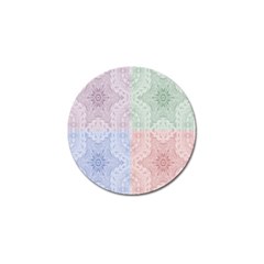 Seamless Kaleidoscope Patterns In Different Colors Based On Real Knitting Pattern Golf Ball Marker (4 Pack) by Nexatart