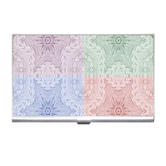 Seamless Kaleidoscope Patterns In Different Colors Based On Real Knitting Pattern Business Card Holders by Nexatart