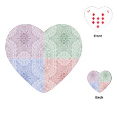 Seamless Kaleidoscope Patterns In Different Colors Based On Real Knitting Pattern Playing Cards (heart)  by Nexatart