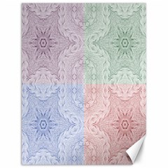 Seamless Kaleidoscope Patterns In Different Colors Based On Real Knitting Pattern Canvas 12  X 16   by Nexatart