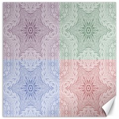 Seamless Kaleidoscope Patterns In Different Colors Based On Real Knitting Pattern Canvas 20  X 20   by Nexatart