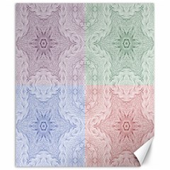 Seamless Kaleidoscope Patterns In Different Colors Based On Real Knitting Pattern Canvas 20  X 24   by Nexatart