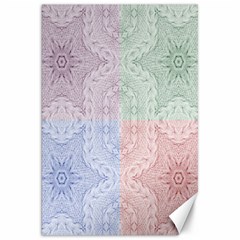 Seamless Kaleidoscope Patterns In Different Colors Based On Real Knitting Pattern Canvas 20  X 30   by Nexatart