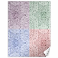 Seamless Kaleidoscope Patterns In Different Colors Based On Real Knitting Pattern Canvas 36  X 48   by Nexatart