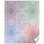 Seamless Kaleidoscope Patterns In Different Colors Based On Real Knitting Pattern Canvas 11  x 14   10.95 x13.48  Canvas - 1