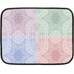 Seamless Kaleidoscope Patterns In Different Colors Based On Real Knitting Pattern Double Sided Fleece Blanket (mini)  by Nexatart