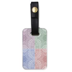 Seamless Kaleidoscope Patterns In Different Colors Based On Real Knitting Pattern Luggage Tags (one Side)  by Nexatart