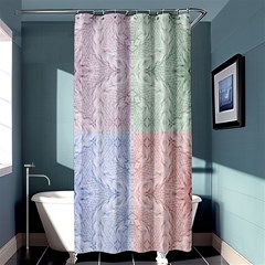 Seamless Kaleidoscope Patterns In Different Colors Based On Real Knitting Pattern Shower Curtain 36  X 72  (stall)  by Nexatart