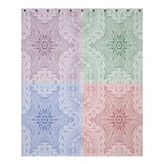 Seamless Kaleidoscope Patterns In Different Colors Based On Real Knitting Pattern Shower Curtain 60  X 72  (medium)  by Nexatart