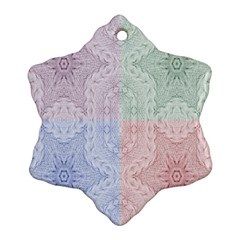 Seamless Kaleidoscope Patterns In Different Colors Based On Real Knitting Pattern Ornament (snowflake) by Nexatart