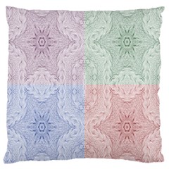 Seamless Kaleidoscope Patterns In Different Colors Based On Real Knitting Pattern Large Cushion Case (one Side) by Nexatart