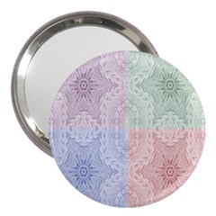 Seamless Kaleidoscope Patterns In Different Colors Based On Real Knitting Pattern 3  Handbag Mirrors by Nexatart