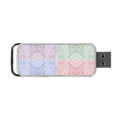 Seamless Kaleidoscope Patterns In Different Colors Based On Real Knitting Pattern Portable Usb Flash (two Sides) by Nexatart