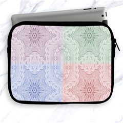 Seamless Kaleidoscope Patterns In Different Colors Based On Real Knitting Pattern Apple Ipad 2/3/4 Zipper Cases by Nexatart