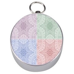 Seamless Kaleidoscope Patterns In Different Colors Based On Real Knitting Pattern Silver Compasses by Nexatart