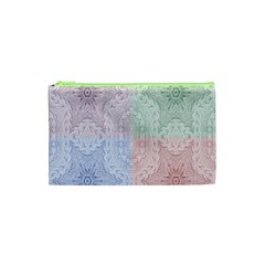 Seamless Kaleidoscope Patterns In Different Colors Based On Real Knitting Pattern Cosmetic Bag (xs) by Nexatart