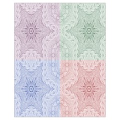 Seamless Kaleidoscope Patterns In Different Colors Based On Real Knitting Pattern Drawstring Bag (small) by Nexatart