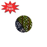 Shadow Reflections Casting From Japanese Garden Fence 1  Mini Magnets (100 pack)  Front