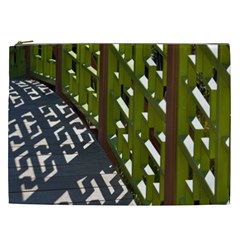 Shadow Reflections Casting From Japanese Garden Fence Cosmetic Bag (xxl)  by Nexatart